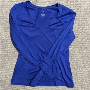 Blue Athletic V-Neck